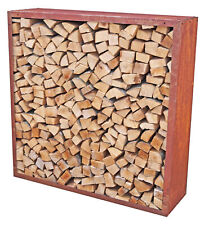Scaffale legna da ardere metallo ruggine misure 158x158x35 cm legna da ardere magazzino parete