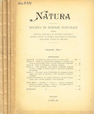 Natura. Rivista di scienze
