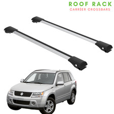 Per Suzuki Grand Vitara Flush 2000-2015 barre portatutto traverse argento...