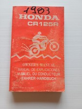 HONDA CR 125 R Cross 1982-83 manuale uso manutenzione originale