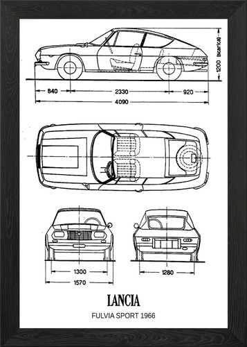 Quadro lancia fulvia - quadro, sport