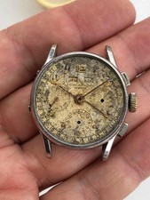 Baume & Mercier Chronograph Calendar Valjoux 72C Not Working For Parts Repair