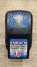 Nikko 4.8v Ni-Cd  - 4 Hour Flash Charger - Mod. 1461 620mAh Batteria Non Testata