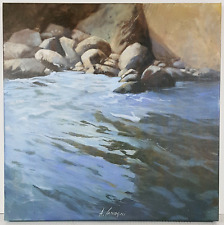 CANCOGNI AGOSTINO olio su tela cm. 50x50 - OPERA UNICA - titolo: " Torrente "