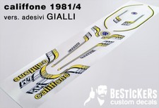 kit grafiche per restauro Rizzato Califfone 1981 1982 1983 1984 adesivi GIALLI