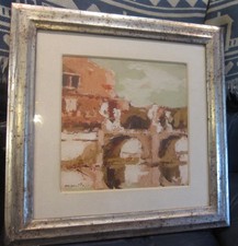 Franco Marzilli  olio su tavola - Castel Sant'Angelo - Roma