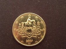 MONETA 50 CENTESIMI  ITALIA 2007 MARCO AURELIO CIRCOLATA