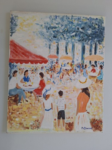 Pittura olio impressionista - olio,