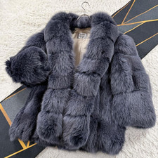 Cappotto in vera pelliccia di volpe SAGA colore soffice tinto splendido donna Giappone