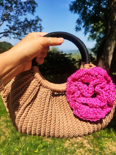 Borsa cordino cotone manici - borsa,