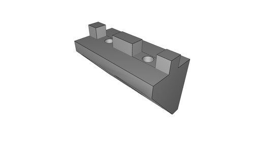Staffa montaggio piatto slot - staffa,