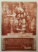 POSTCARD FASCISM MUSSOLINI