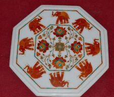 12 " Marmo Bianco Tavolo Top