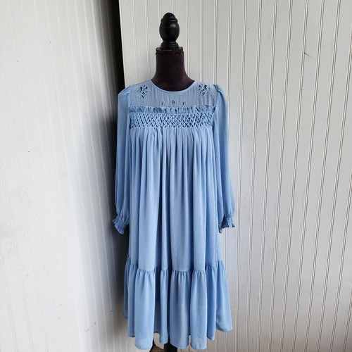 Zara abito bambina blu - abito, manica