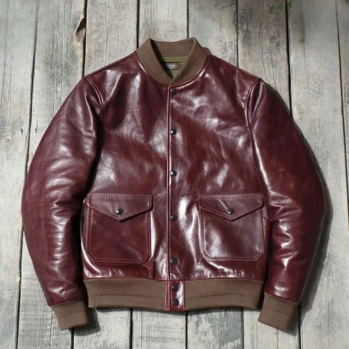 Bomber uomo bordeaux fatto - , a