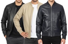 Giacca bomber uomo pelle