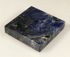 PRL) POSACENERE PORTACENERE MARMO PIETRA PREZIOSA SODALITE CENDRIER ASH-TRAY