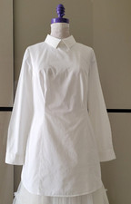 PRADA*Camicia lunga bianca in cotone*taglia 42(IT) Italia