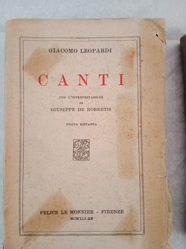 Lotto libri usati leopardi - lotto,