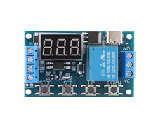 Modulo temporizzatore programmabile timer 12V DC relè relay 220V AC regolabile