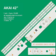KIT 3 BARRE STRIP LED TV AKAI