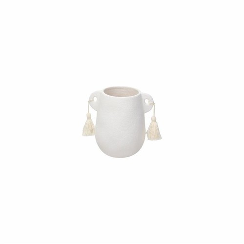 Vaso portafiori con nappine - , ed