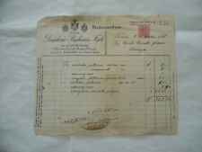 PUBBLICITà  FATTURA ARALDICA PELLICCIERIE OMBRELLI VENTAGLI TORINO 1918-367