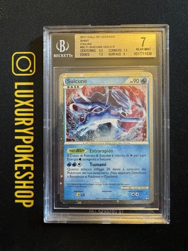 Carta card pokemon suicune - card,