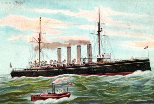 Cartolina nave hms niobe - cartolina,