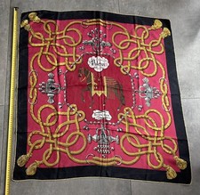 Foulard Hermes vintage retro 60s officiel Palefroi Paris Perriere très bon état