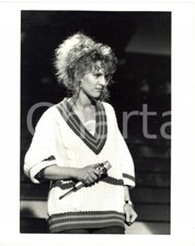 1985 ca FESTIVAL DI SANREMO Lena BIOLCATI sul palco del Teatro Ariston