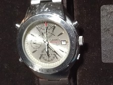 Orologio Vintage Seiko 7T32-6L60 Cronografo 100 Metri Sveglia Data Stop Con Scatola Funzionante!