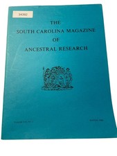 The South Carolina Magazine of Ancestral Research Various 1988 Volume XVI No.1