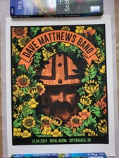Dave Matthews Band Poster Copenhagen Denmark 10th April 2024 Numbered