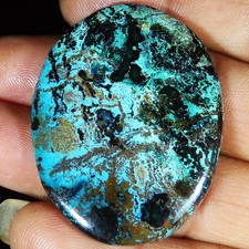 Cabochon Di Azurite Naturale
