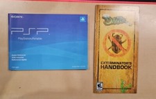 PSP Instruction Manual w/ Console Paper Inserts BAG  PSP-2001