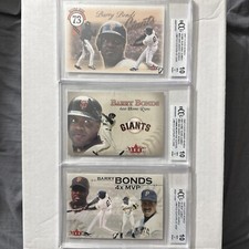 Lotto di 3 carte Barry Bonds JUMBO GEM MINT