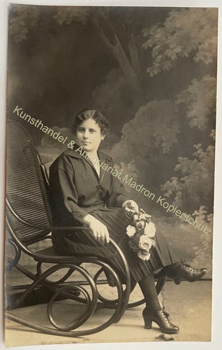Orig foto cartolina signora - foto,
