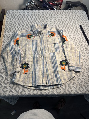 Camicia sashiko ricamata stile - camicia,