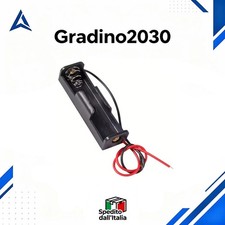 Porta batteria 1x AA con fili