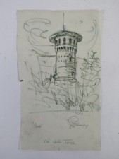 DISEGNO SU CARTA DA LUCIDO ESERCIZI OPERA PITTORE BECCARIA VAL DELLA TORRE DR4