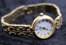 Orologio da polso donna vintage quarzo Junghans placcato oro