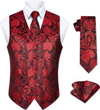 Gilet Da Uomo Elegante Paisley