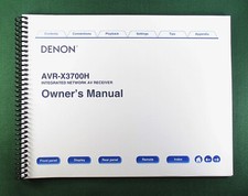 Denon AVR-X3700H Instruction