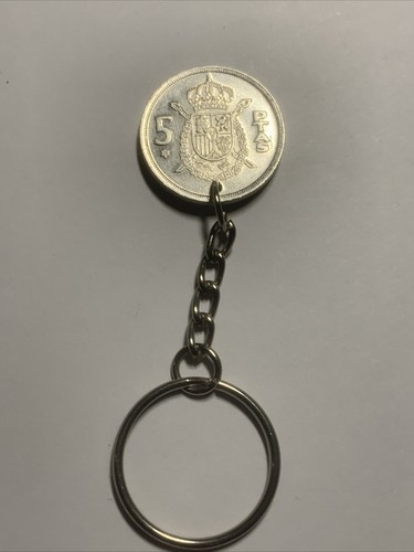 Portachiavi con moneta ptas - portachiavi, 5