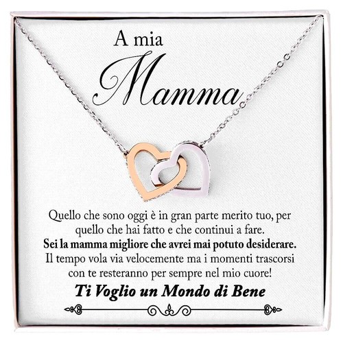 Collana donna mamma - donna, argento