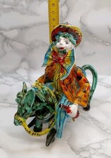 Vintage~Ceramic Donkey Clown