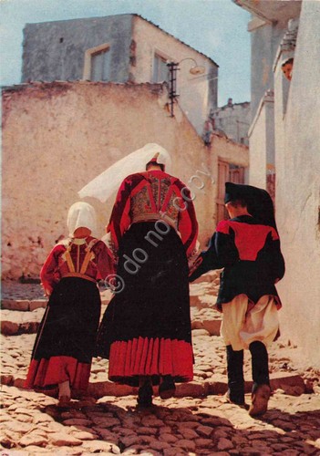 Cartolina nuoro costumi - cartolina,