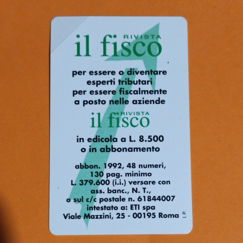 Schede telefoniche nuove serie - schede, nuove*serie