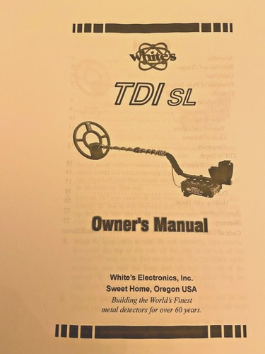 Whites tdi metal detector - sl,